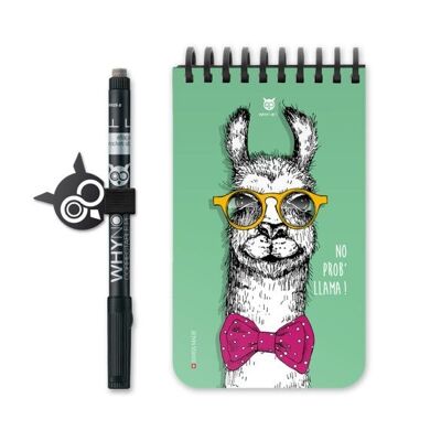 Bloc-note reutilizable - Bolsillo - Llama