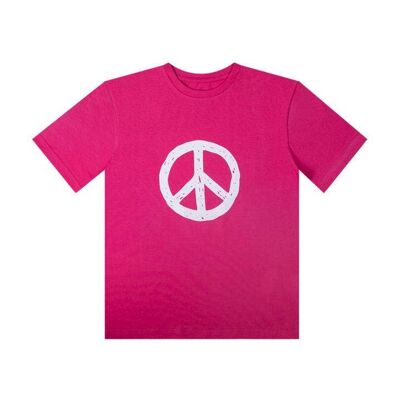 Hot Pink  Peace T-shirt