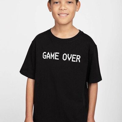 Boys Black Game Over T-shirt