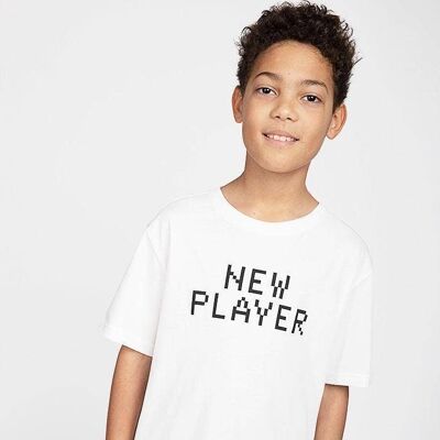 Boys White New Player T-shirt