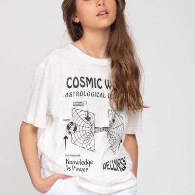 Off White Cosmic Print T-Shirt