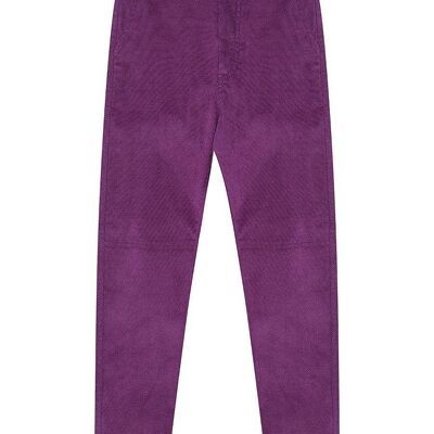 Boys Purple Corduroy Cargo Trousers