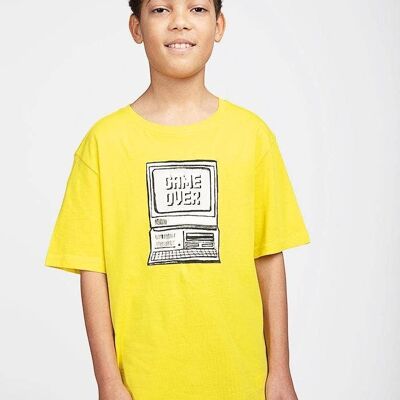 Boys Yellow Retro Computer T-shirt