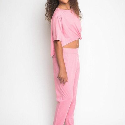Girls Light Pink Pyjama Set