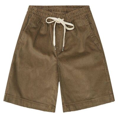 Boys Khaki Corduroy Rib Shorts