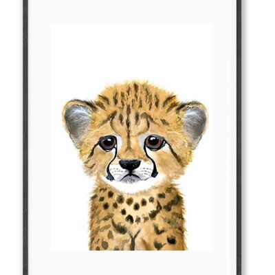 Ilustración De Arte - Acuarela De Leopardo