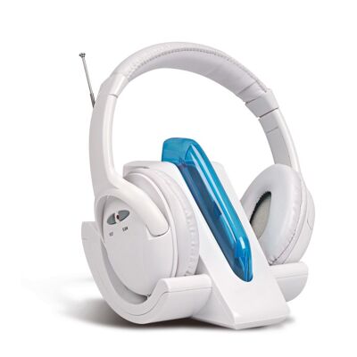 WR03 WHITE WIRELESS HEADPHONE