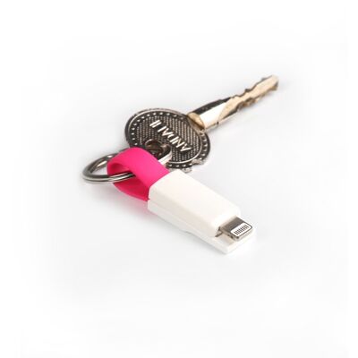 PINK 2-IN-1 KEYCHAIN CABLE