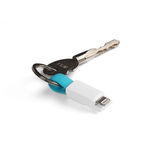 Cable llavero 2 en 1 azul