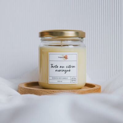 Lemon meringue pie candle