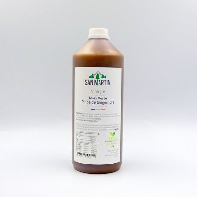 Green Walnut Vinegar and Ginger Pulp 1L