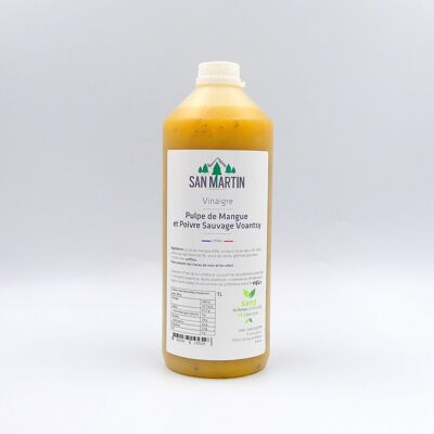 Vinaigre de Pulpe de Mangue et Poivre Sauvage Voantsy 1L