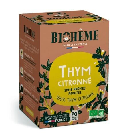 Bio-Zitronen-Thymian-Kräutertee - 20 frische Aufgüsse