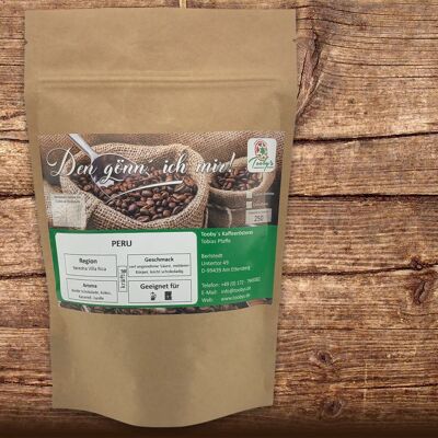 Filterkaffee Peru Villa Rica Fair Trade- 250g ganze Bohne