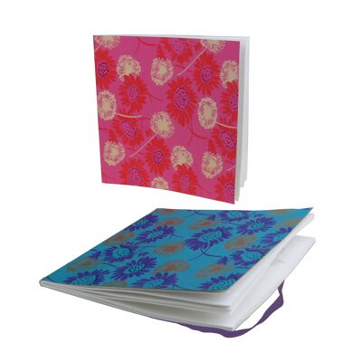 Quaderno in carta artigianale quadrato multicolore Vivacce