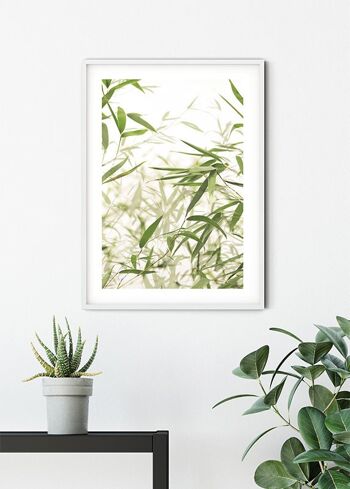 Papier Peint - Feuilles de Bambou - Dimensions : 50 x 70 cm 6