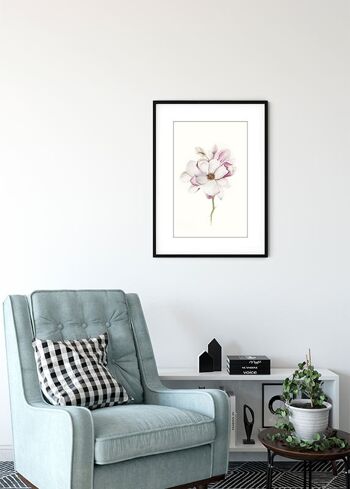 Murale - Fleur de Magnolia - Taille : 40 x 50 cm 4