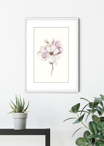 Murale - Fleur de Magnolia - Taille : 40 x 50 cm 6