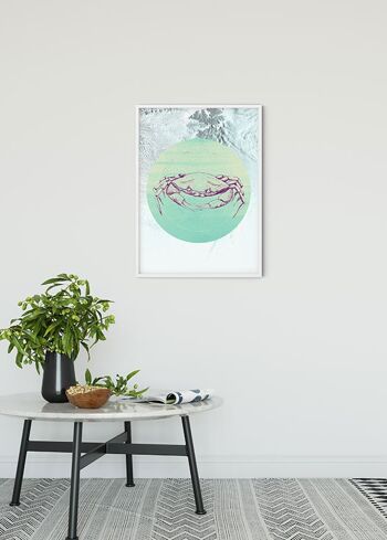 Papier peint - Mer de crabe - Format : 30 x 40 cm 2