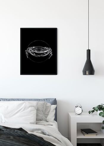 Papier Peint - Crabe Noir - Format : 40 x 50 cm 3