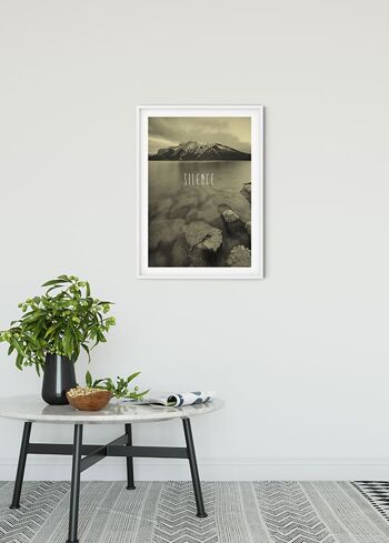 Papier Peint - Word Lake Silence Sable - Taille: 30 x 40 cm 2