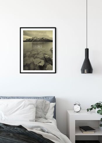 Papier Peint - Word Lake Silence Sable - Taille: 30 x 40 cm 3