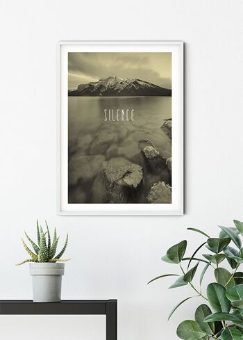 Papier Peint - Word Lake Silence Sable - Taille: 50 x 70 cm 6