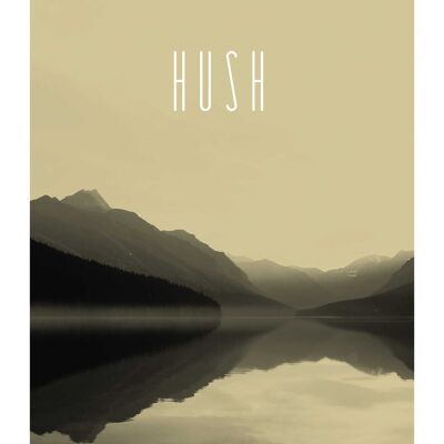 Mural - Word Lake Hush Sand - Medida: 50 x 70 cm