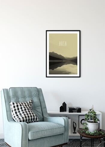 Papier Peint - Word Lake Hush Sand - Taille: 50 x 70 cm 4