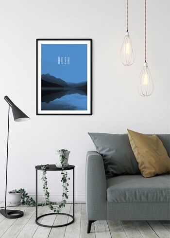 Papier peint - Word Lake Hush Blue - Format : 30 x 40 cm 5