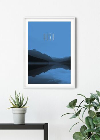 Papier peint - Word Lake Hush Blue - Format : 30 x 40 cm 6