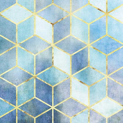 Murale - Mosaico Azzurro - Dimensioni: 40 x 50 cm