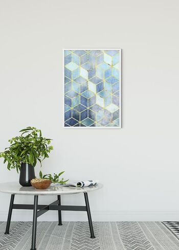 Murale - Mosaïque Azzurro - Dimensions : 50 x 70 cm 2