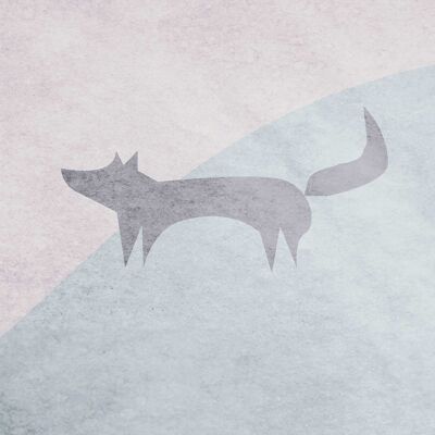 Wandbild - Wild and Free Fox  - Größe: 30 x 40 cm