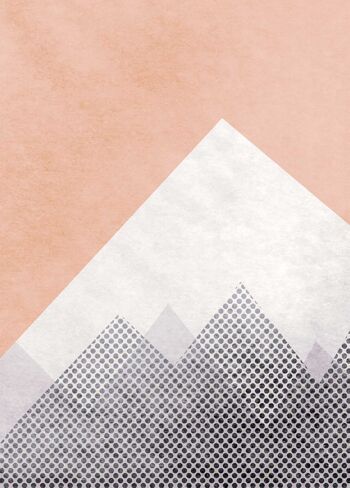 Papier Peint - Montagne Sauvage et Libre - Dimensions : 50 x 70 cm 1