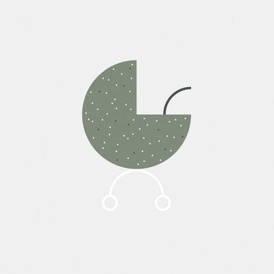 Wandbild - Baby Hello World - Größe: 50 x 70 cm