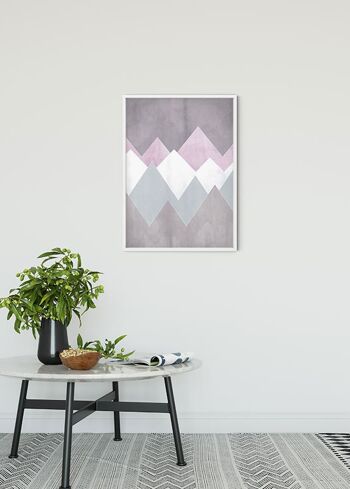 Papier Peint - Sunrise Mountain Gentle - Taille: 40 x 50 cm 2