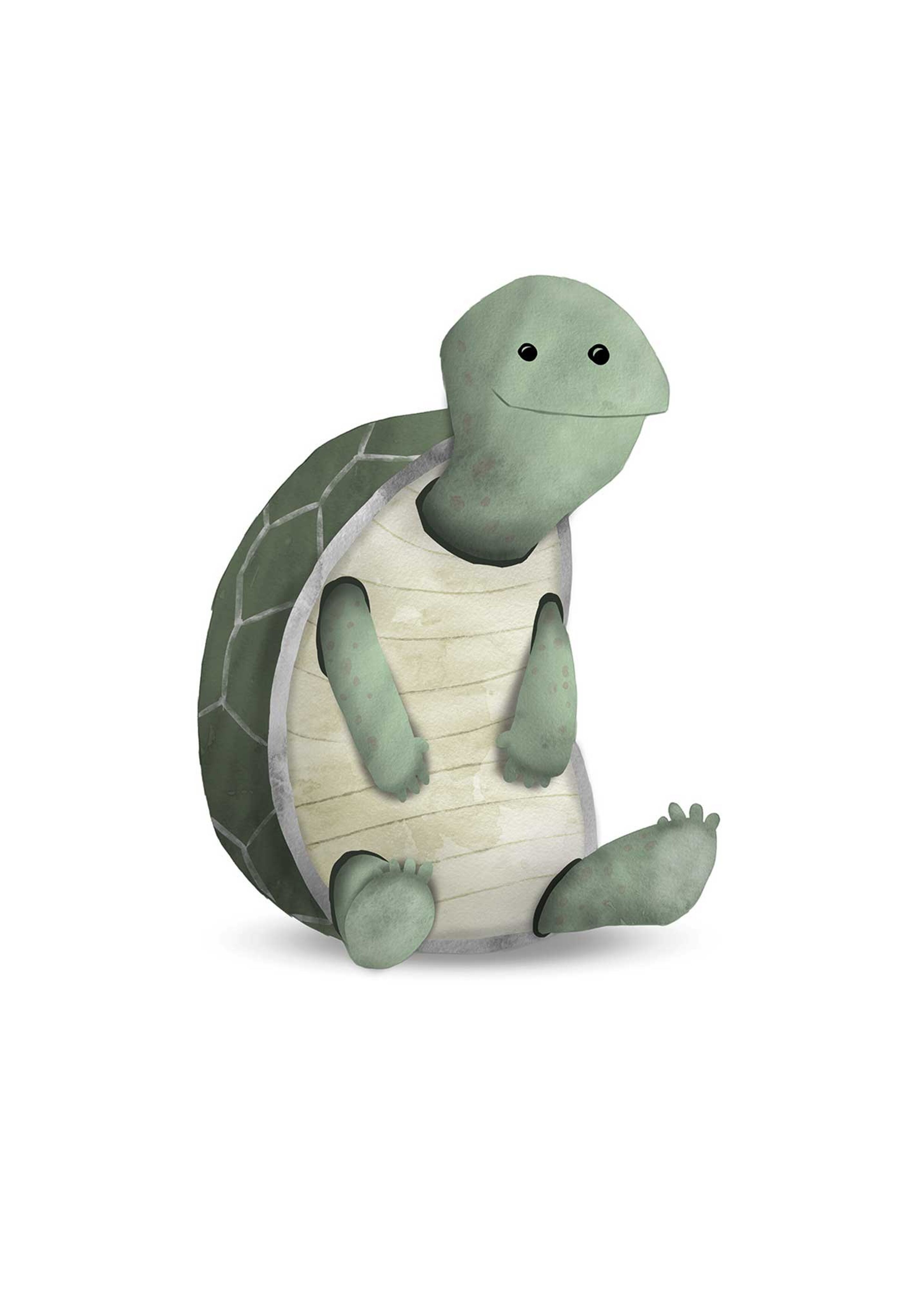 Kaufen Sie Wandbild - Cute Animal Turtle - Größe: 50 x 70 cm zu  Großhandelspreisen