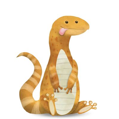 Wandbild - Cute Animal Lizard - Größe: 50 x 70 cm