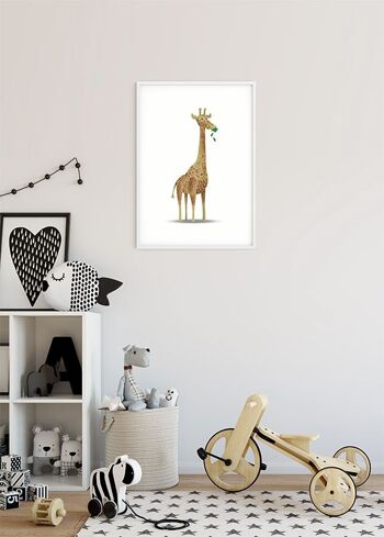 Papier Peint - Girafe Animal Mignon - Dimensions : 50 x 70 cm 4