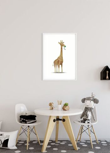 Papier Peint - Girafe Animal Mignon - Dimensions : 50 x 70 cm 5