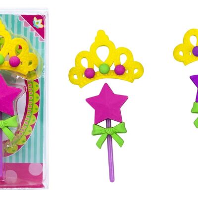 RC FAIRY WAND WITH CROWN SET OF 2
