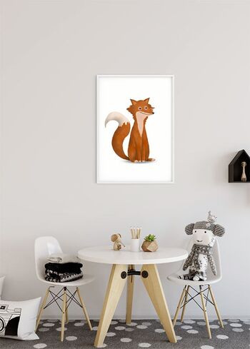 Papier Peint - Renard Animal Mignon - Taille: 50 x 70 cm 5