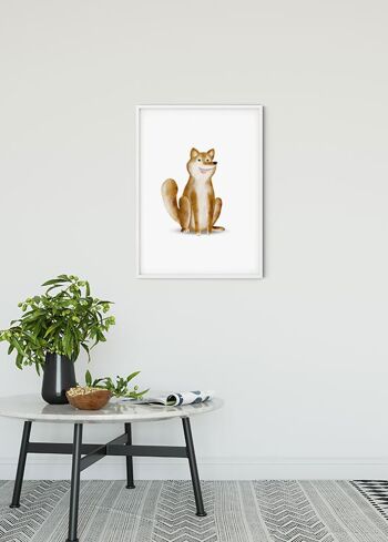 Papier Peint - Chien Animal Mignon - Taille: 40 x 50 cm 2