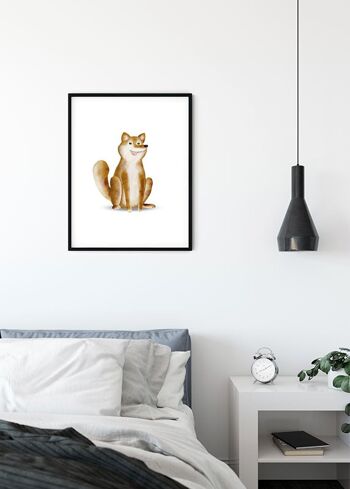 Papier Peint - Chien Animal Mignon - Taille: 50 x 70 cm 3