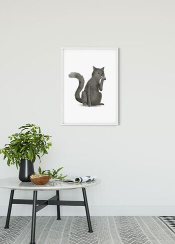 Papier Peint - Chat Animal Mignon - Taille: 30 x 40 cm 2