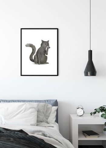 Papier Peint - Chat Animal Mignon - Taille: 40 x 50 cm 3
