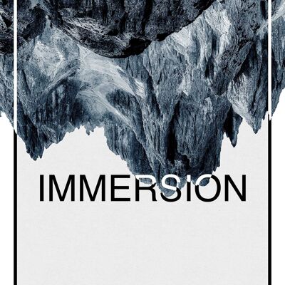 Wandbild - Immersion Steel - Größe: 30 x 40 cm