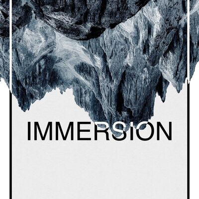 Murale - Immersion Steel - Dimensions : 40 x 50 cm