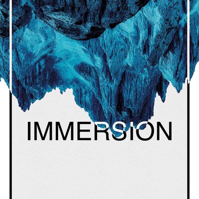 Mural - Immersion Blue - Size: 40 x 50 cm